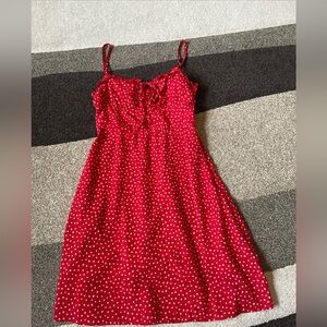 Princess Polly Spaghetti Strap Mini Dress Womens Size 4 Red Floral